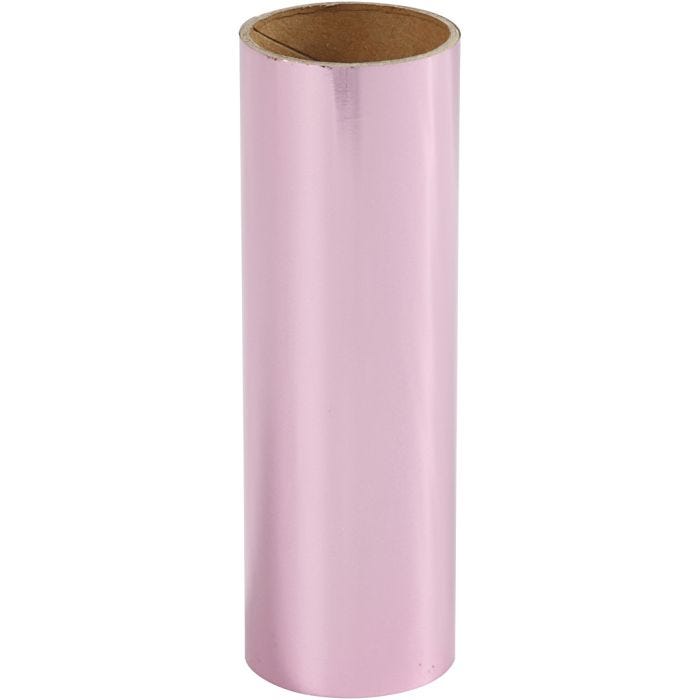 Film décoratif, L : 15,5 cm, ép. 0,02 mm, rose, 50cm/ 1 rouleau