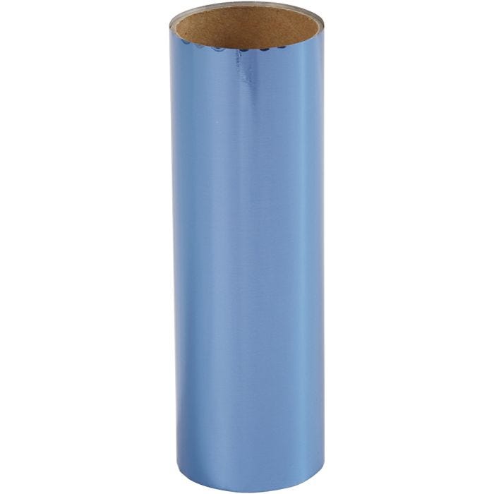 Film décoratif, L : 15,5 cm, ép. 0,02 mm, bleu foncé, 50 cm/ 1 rouleau