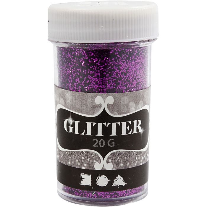 Paillettes, violet, 20 gr/ 1 boîte