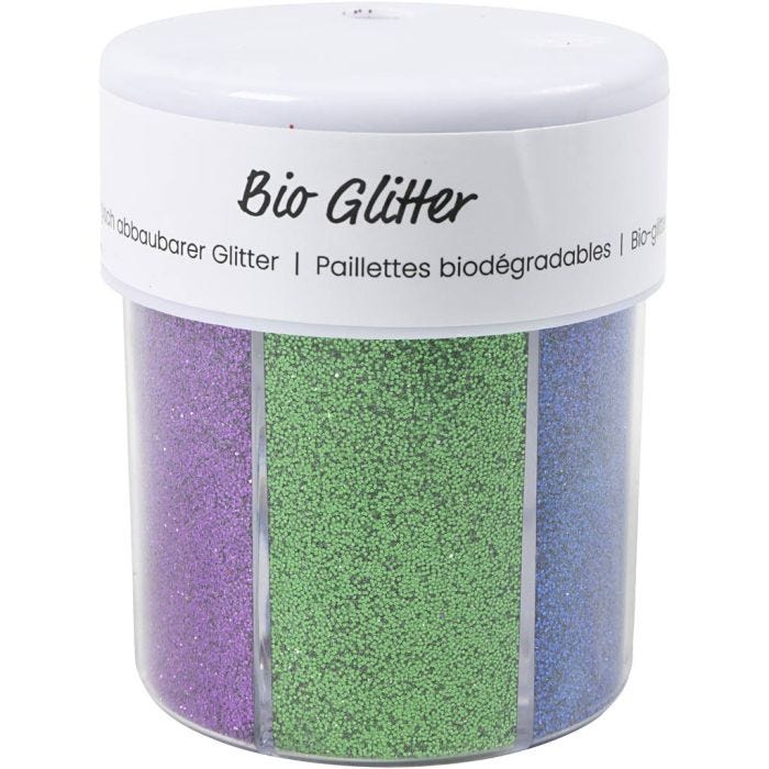 Biopaillettes, ass. de couleurs, 6x28ml/ 1 boîte