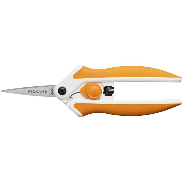 Fiskars Ciseaux Softtouch, L : 15 cm, micro spids, 1 pièce
