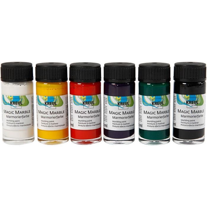 Peinture Magic Marble, couleurs classiques, 6x20ml/ 1 Pq.
