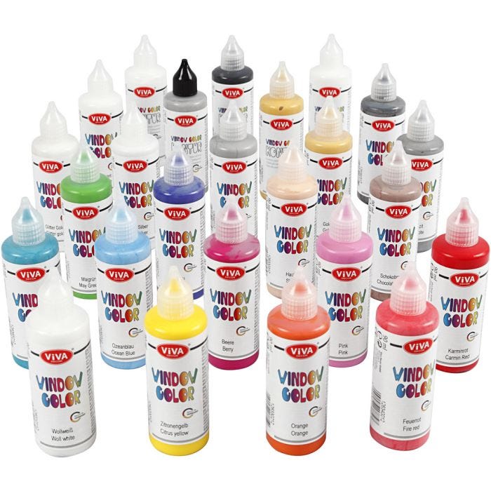 Window Color, ass. de couleurs, 25x90 ml/ 1 Pq.