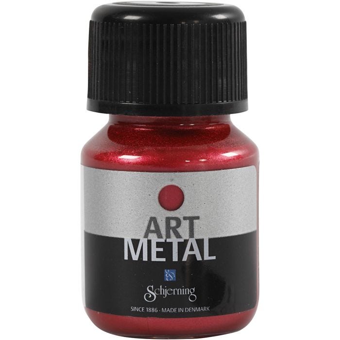 Peinture Acrylique Métallisée, rouge lave(5112), 30ml/ 1 flacon