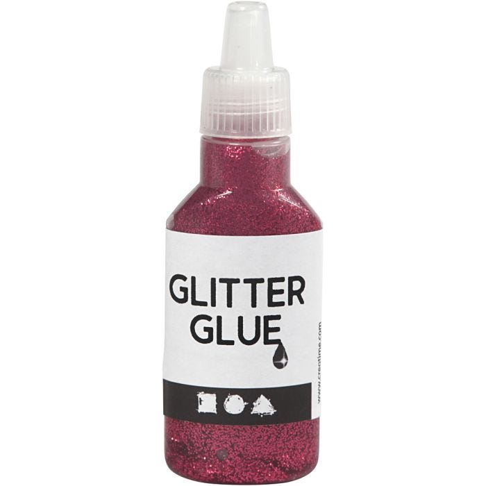 Colle à paillettes, rose, 25ml/ 1 flacon