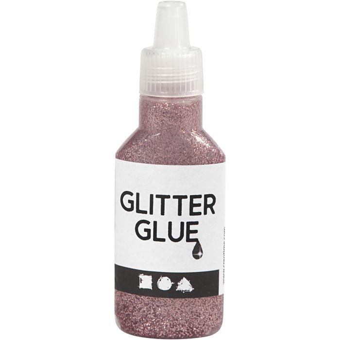 Colle à paillettes, rose, 25ml/ 1 flacon