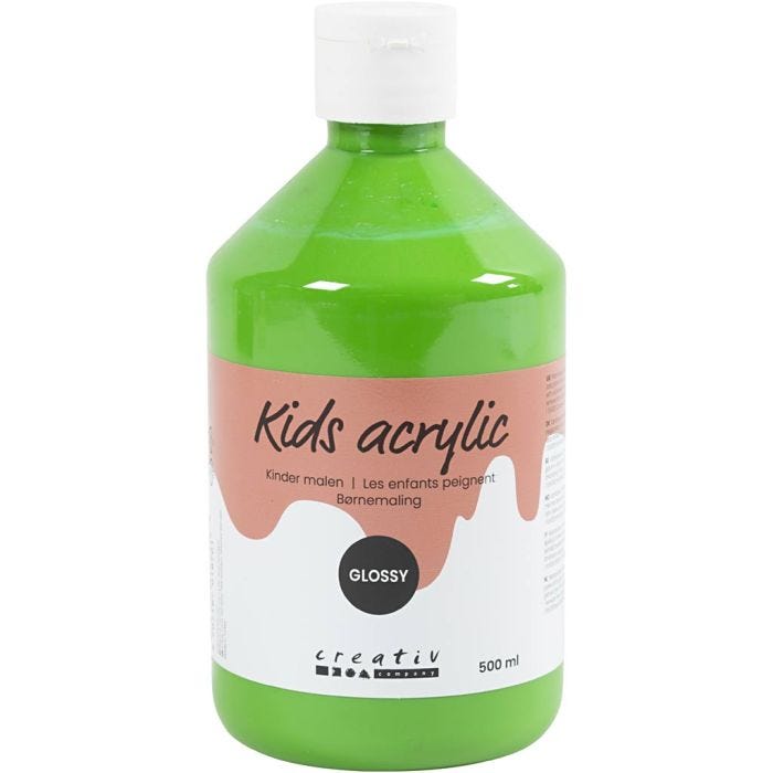Peinture Acrylique Brillante, vert clair, 500ml/ 1 flacon
