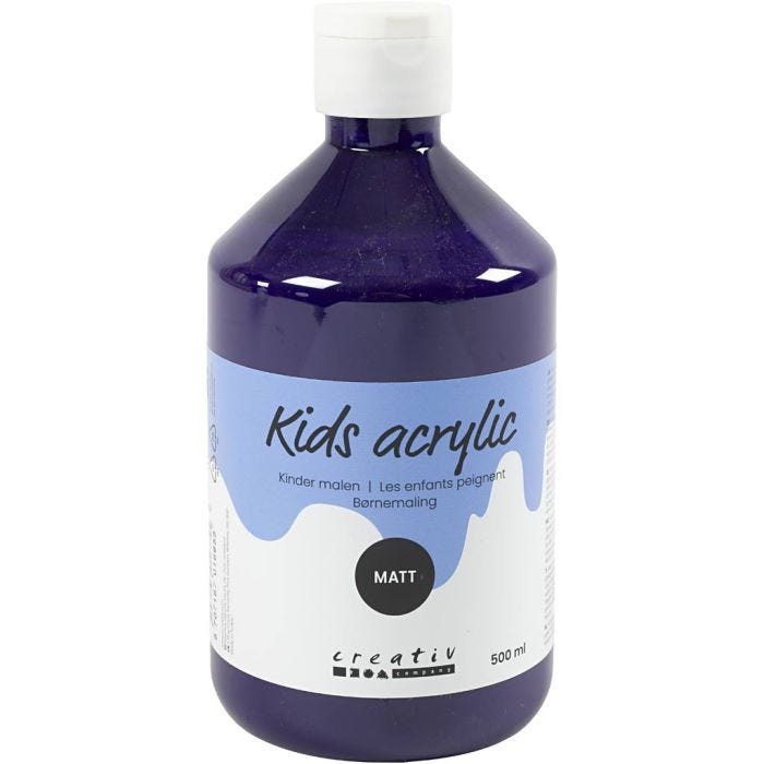 Peinture Acrylique Mate, violet, 500 ml/ 1 flacon