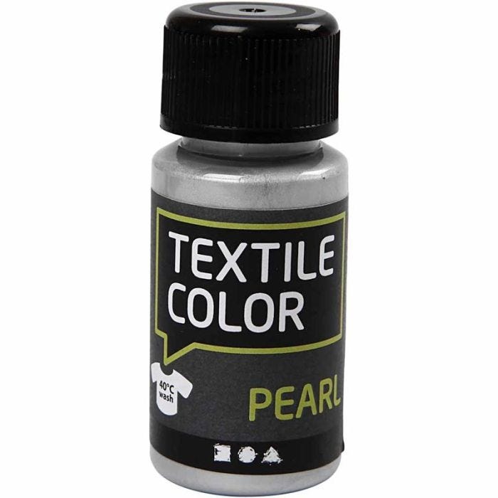 Textile Color, nacré, argent, 50 ml/ 1 flacon