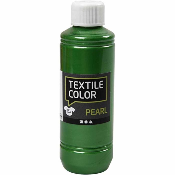 Textile Color, nacré, vert brillant, 250ml/ 1 flacon