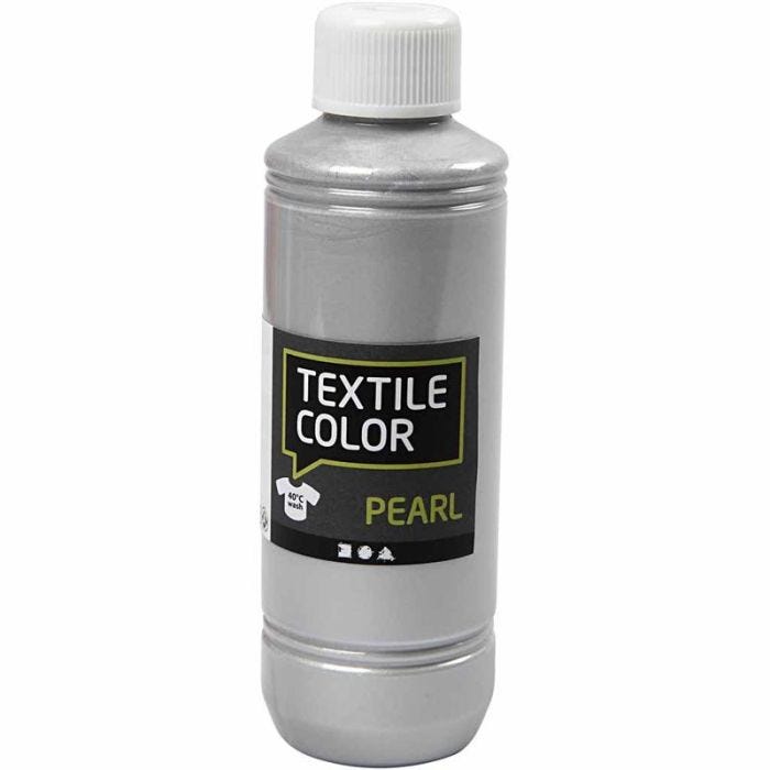 Textile Color, nacré, argent, 250ml/ 1 flacon