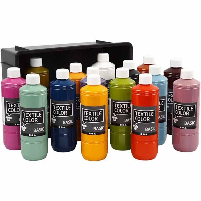 Textile Color, ass. de couleurs, 15x500ml/ 1 Pq.