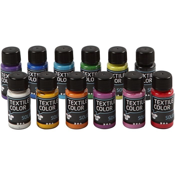 Textile Color, opaque, ass. de couleurs, 12x50 ml/ 1 Pq.