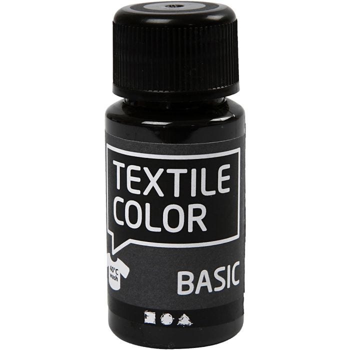 Textile Color, noir, 50ml/ 1 flacon