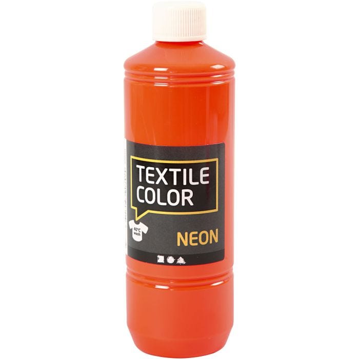 Textile Color, orange néon, 500ml/ 1 flacon