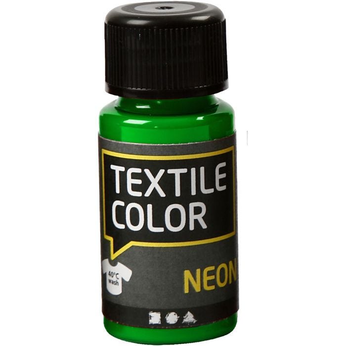 Textile Color, vert néon, 50ml/ 1 flacon