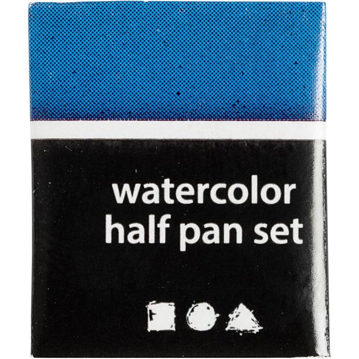 Aquarelles Art, ½-pan, dim. 10x15x20 mm, bleu, 1 pièce