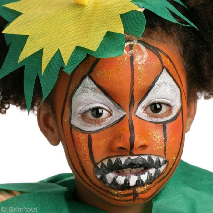 Maquillage d'Halloween : Citrouille démoniaque