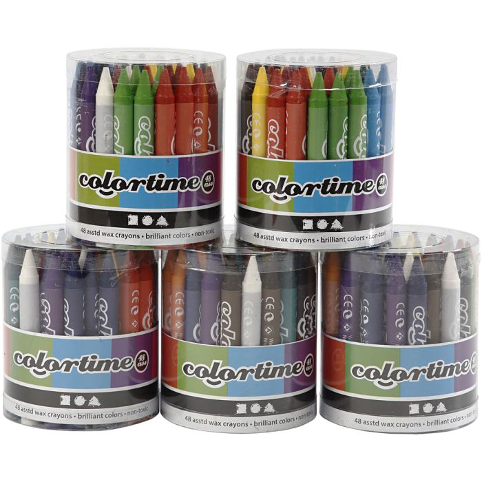Crayon de Cire Colortime, 5x48 ass./ 1 set