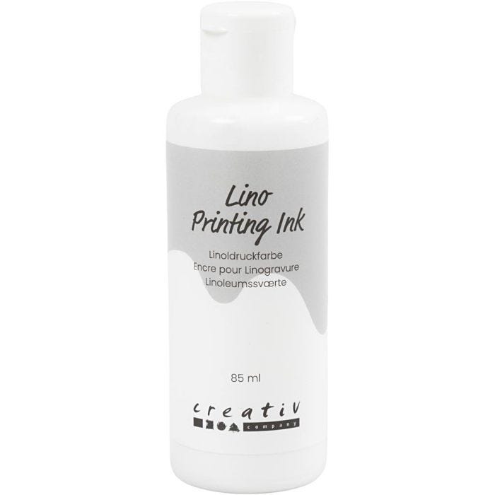 Encre pour Linogravure, blanc, 85 ml/ 1 flacon