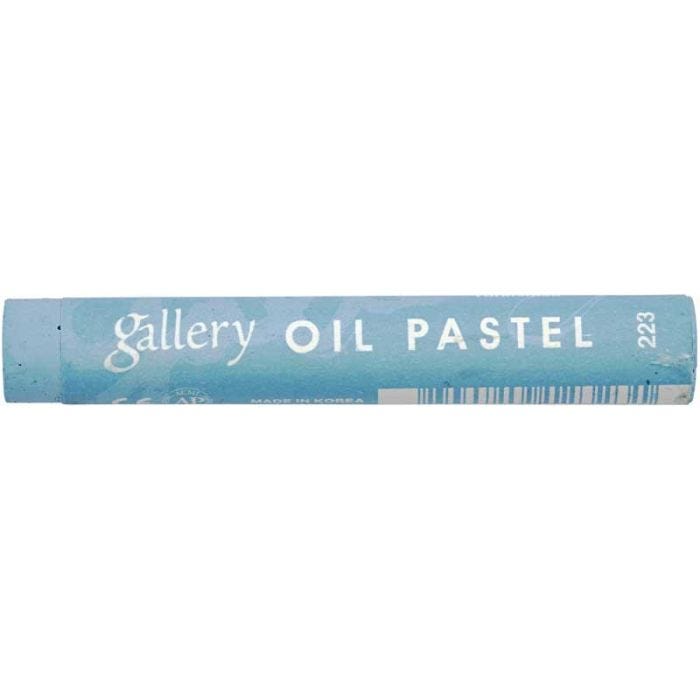 Pastels à l'huile Gallery Premium, L : 7 cm, ép. 11 mm, bleu turquoise (223), 6pièces/ 1 Pq.