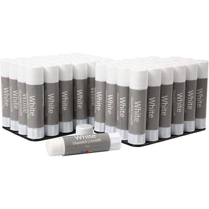 Bâton de colle White, 10 gr, 48pièces/ 1 Pq.
