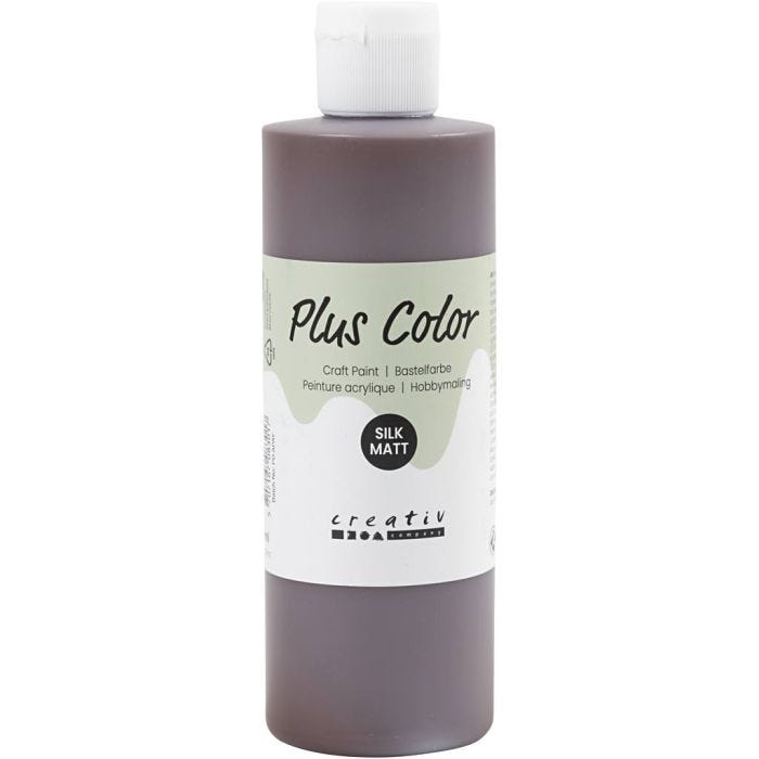 Peinture Acrylique Plus Color, chocolate, 250ml/ 1 flacon