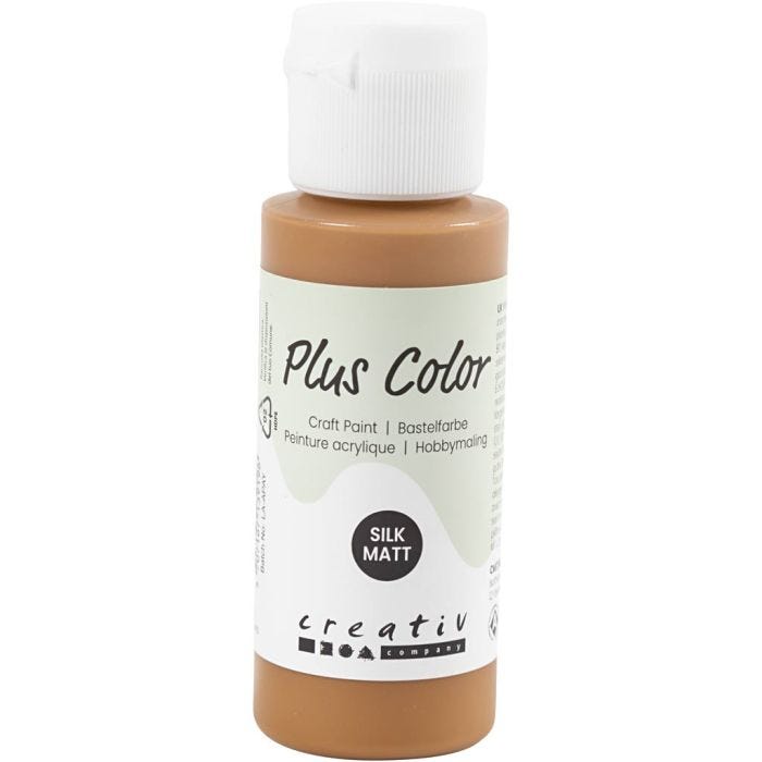 Peinture Acrylique Plus Color, raw sienna, 60ml/ 1 flacon