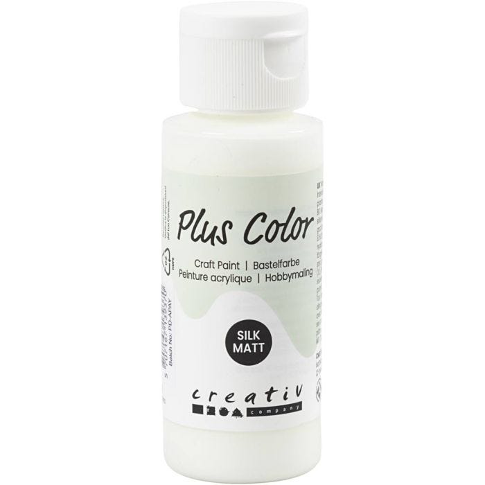 Peinture Acrylique Plus Color, blanc cassé, 60ml/ 1 flacon