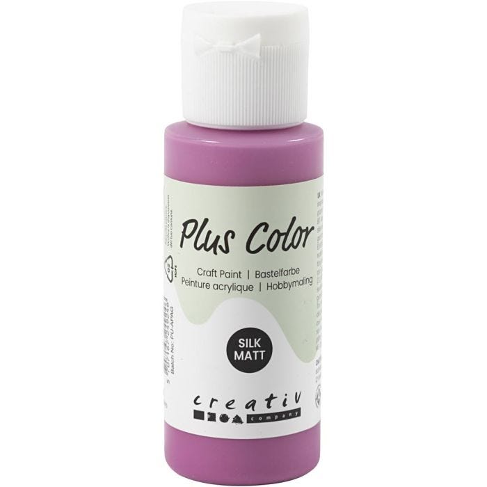 Peinture Acrylique Plus Color, red plum, 60ml/ 1 flacon
