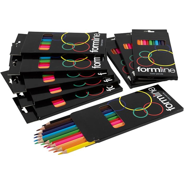 crayons de couleur formline, mine 2,5-3, 12x12 pièces/ 1 Pq.