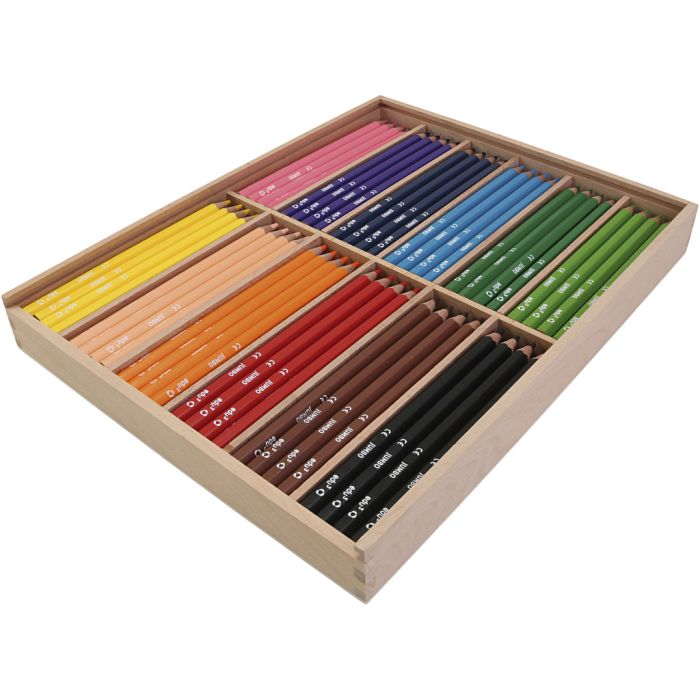 Crayons de Couleur Jumbo edu, ép. 10 mm, mine 5 mm, ass. de couleurs, 12x12 pièce, 144 pièces/ 1 Pq.