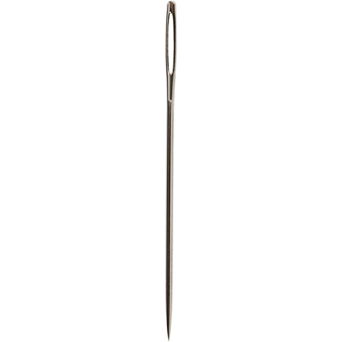 Aiguilles à broder, 20, L : 43 mm, avec pointe, 25pièces/ 1 Pq.