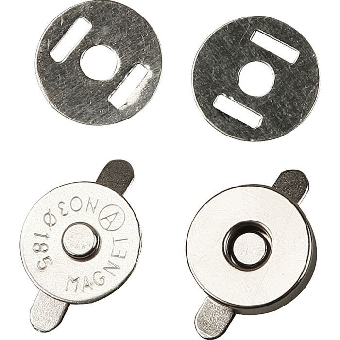 Fermoirs magnétiques, 18 mm, 25pièces/ 1 Pq.