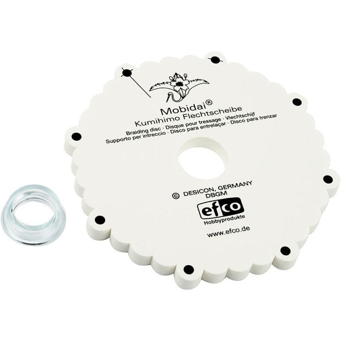 Disque de Tressage Kumihimo, d 16 cm, ép. 1 cm, 1 pièce
