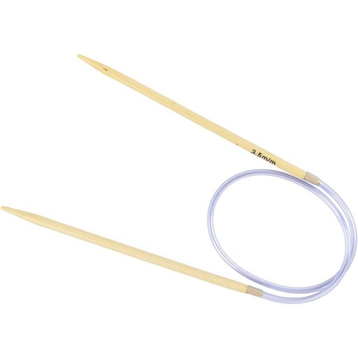 Aiguilles à tricoter circulaires, L : 40 cm, dim. 3,5 mm, 1 pièce