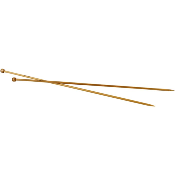 Aiguilles à tricoter, L : 35 cm, dim. 4,5 mm, 1 paire