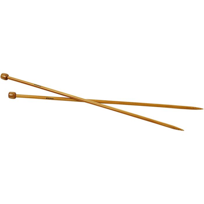 Aiguilles à tricoter, 35 cm, 6 mm, 1 paire