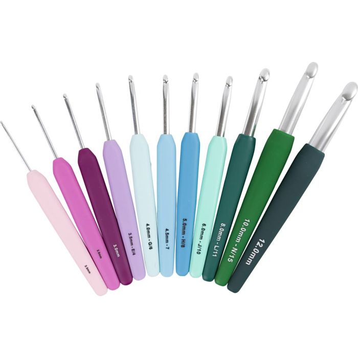 Crochet, 11 pièces/ 1 Pq.