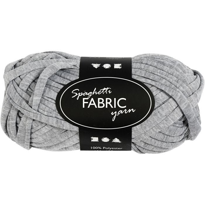 Pelote de Fil Spaghetti, L : 35 M, gris, 100 gr/ 1 boule