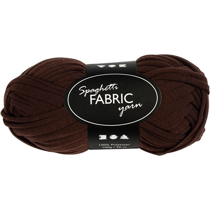 Pelote de Fil Spaghetti, 35 M, brun, 100gr/ 1 boule