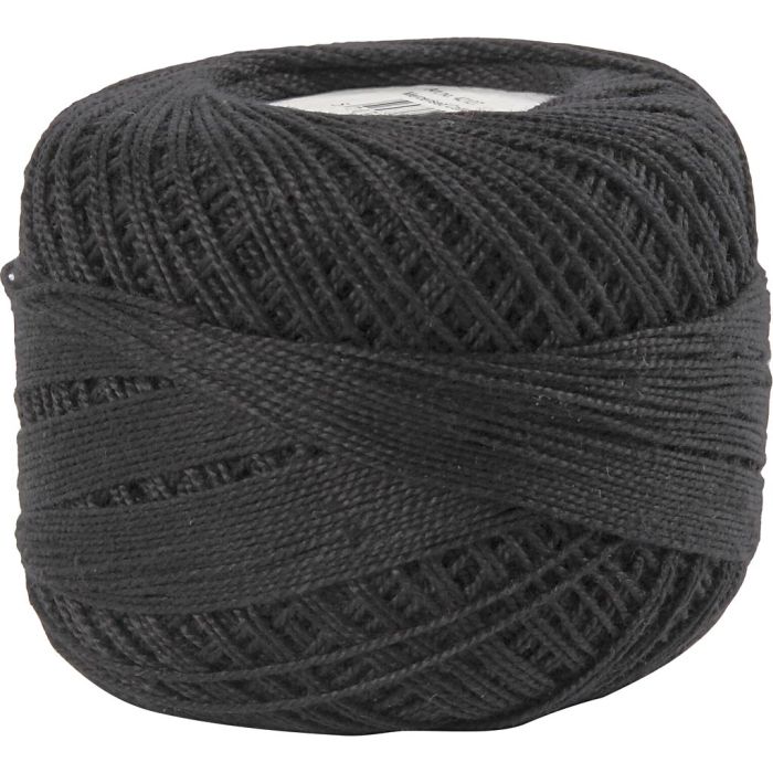 crochet 2-2,5, noir, 125 m, 20 gr/ 1 boule