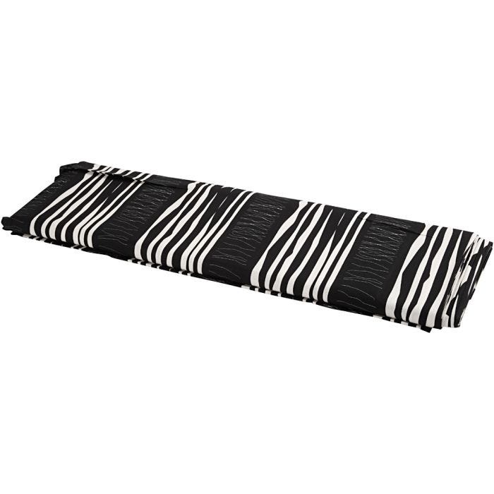 Tissu, L : 145 cm, 140 gr, noir, 10 m/ 1 rouleau