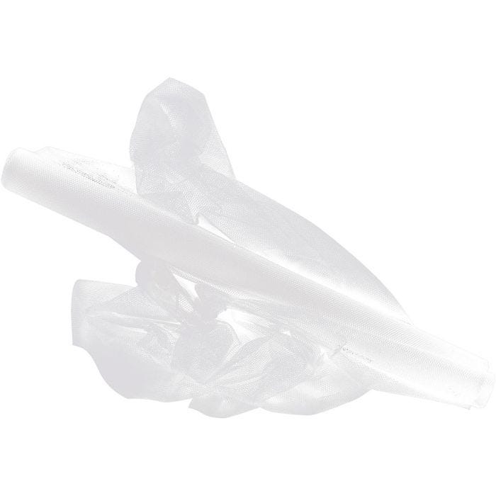 Tulle, 50 cm, blanc, 5m/ 1 rouleau