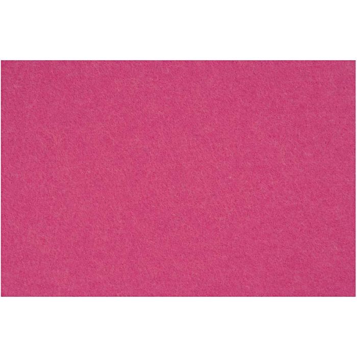 Feutrine synthétique, feuille 42x60 cm, ép. 3 mm, rose, 1 flles