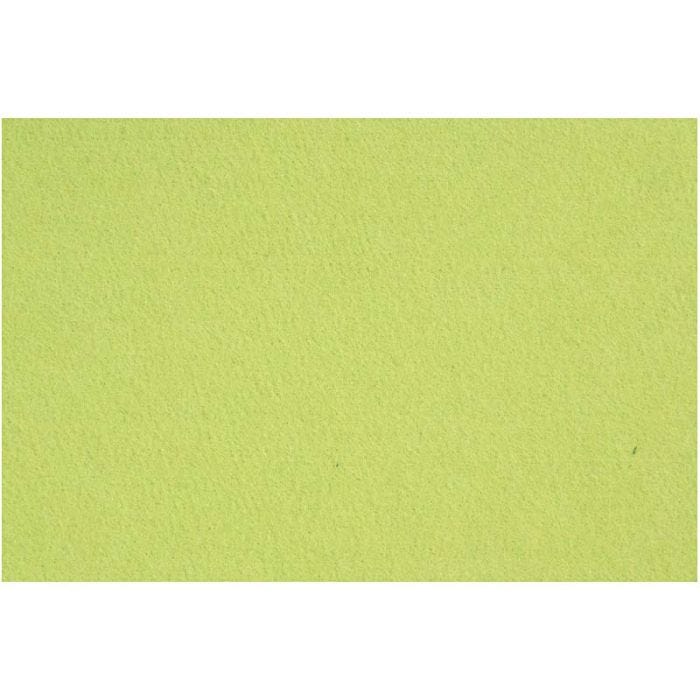 Feutrine synthétique, feuille 42x60 cm, ép. 3 mm, vert clair, 1 flles