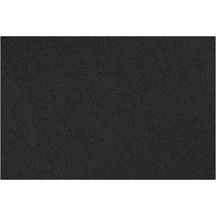 Feutrine synthétique, feuille 42x60 cm, ép. 3 mm, noir, 1 flles