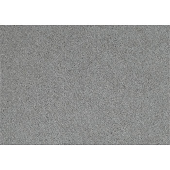 Feutrine synthétique, feuille 42x60 cm, ép. 3 mm, gris, 1 flles