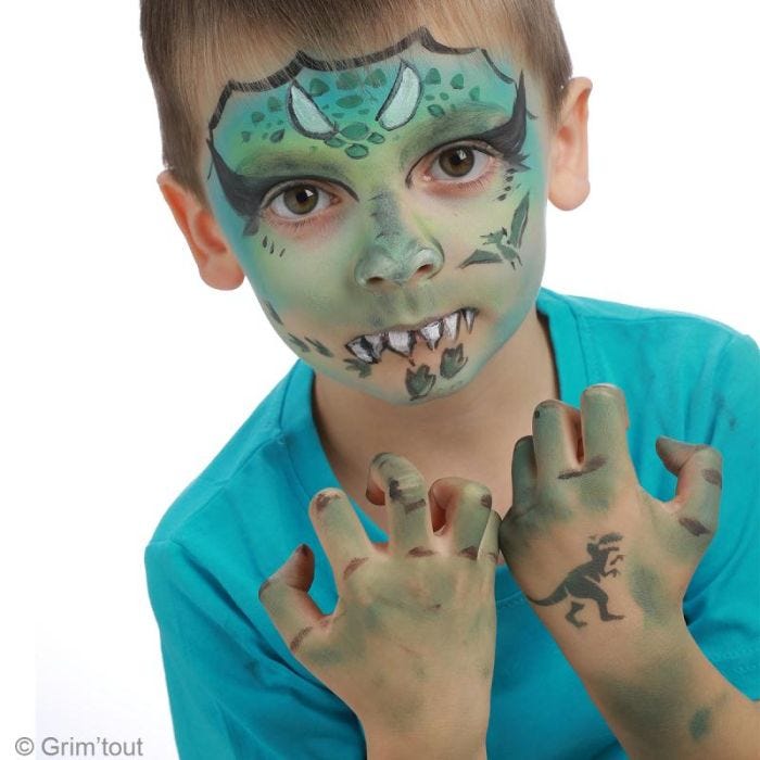 Maquillage enfant rapide : Maquillage de dinosaure