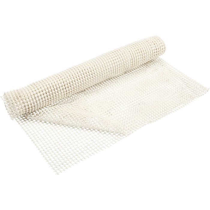 Tapis antidérapant, L : 100 cm, blanc, 150 cm/ 1 rouleau